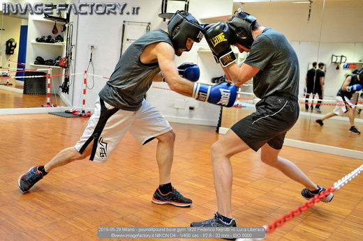 2019-05-29 Milano - pound4pound boxe gym 1920 Federico Nejrotti vs Luca Liberace